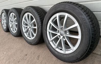 4x Original Audi A6 S6 4K C8 17 Zoll Winterräder 4K0601025 Alufelgen DOT20 5-7mm