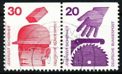 BRD BUND Zusammendruck Nr W55 zentrisch gestempelt WAAGR PAA X5F33BE