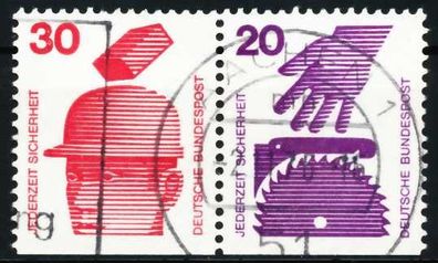 BRD BUND Zusammendruck Nr W56 zentrisch gestempelt WAAGR PAA X5F33C6