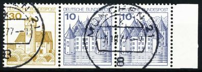 BRD BUND Zusammendruck Nr W62I zentrisch gestempelt WAAGR PA X5F34AA