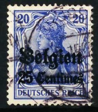 BES 1WK LP Belgien Nr 4I gestempelt X629B0A