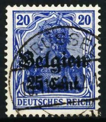 BES 1WK LP Belgien Nr 18a gestempelt X629D0E