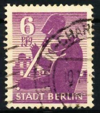 SBZ BERL. Brandenb. Nr 2Aawaz gestempelt X64D40E