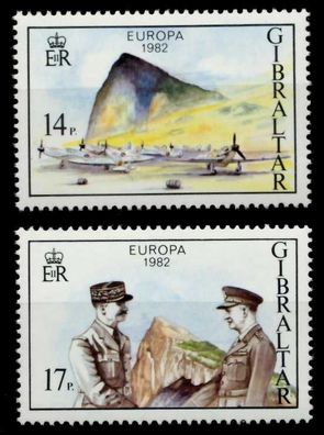 Gibraltar 1982 Nr 451-452 postfrisch S00C1BA