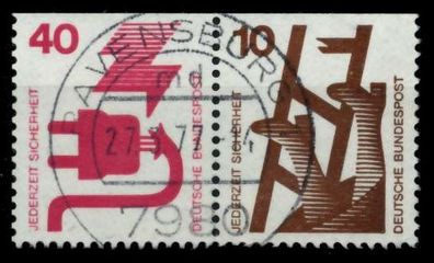 BRD BUND Zusammendruck Nr W47 zentrisch gestempelt WAAGR PAA X96D976