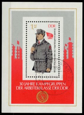 DDR BLOCK Kleinbogen Block 72 gestempelt X73A06E