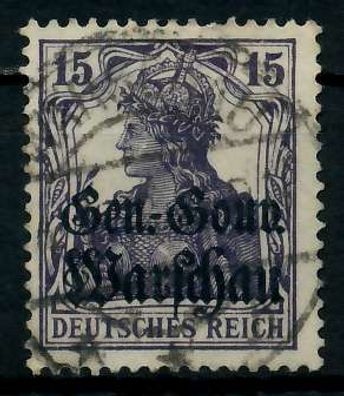 BES 1WK D-POST IN POLEN Nr 12b gestempelt X77694A