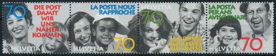 Schweiz Zusammendruck Nr 1625-1628 postfrisch 4ER STR S2A5E96