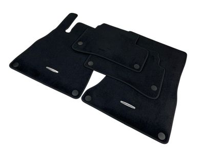 Original Fußmatten Mercedes-Benz S-Klasse schwarz Velours 222 kurz Stoff Teppich
