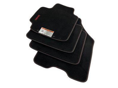 Original Suzuki Fußmatten Velours Baleno 2 schwarz Rot Teppich Stoff Logo Textil