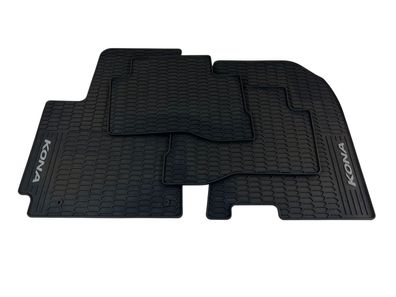 Original Hyundai Gummimatten Kona OS Hybrid Fußmatten Gummi schwarz Allwetter