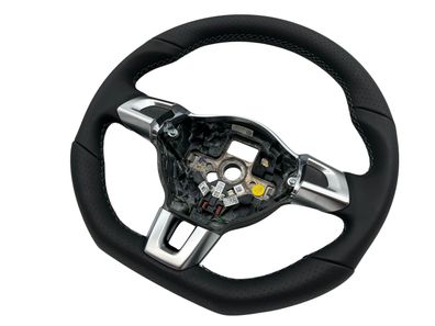 Original VW R Line Lenkrad Leder Sportlenkrad Golf 6 Passt CC abgeflacht gelocht