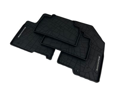 Original Hyundai Gummimatten Fussmatten schwarz Santa Fe 4 TM Gummi Logo Bj 2018