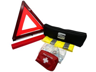 Original Seat Erste Hilfe Set Notfallset Pannenhilfe Warnweste Warndreieck 2028