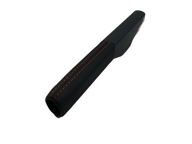 Original VW Griff Handbremshebel Leder schwarz rot Golf 6 VI GTI Cabrio Scirocco