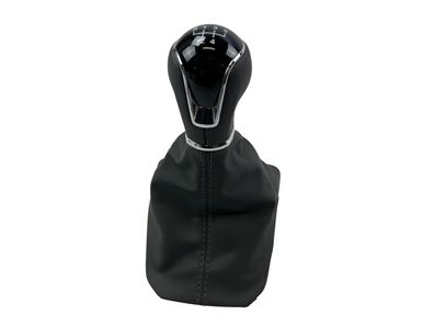 Original Seat 5 Gang Schaltknauf Leder Ibiza 5 6F Arona Knopf Schaltsack schwarz