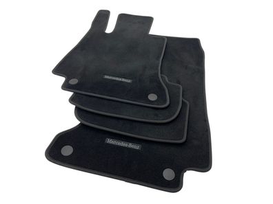 Original Fußmatten Velours schwarz Mercedes-Benz E-Klasse Cabrio Coupe 238 Stoff