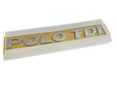 Original VW Schriftzug Logo Polo TDI Logo Emblem selbstklebend Heckklappe Chrom