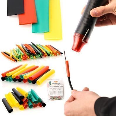 Rosfix Set Schrumpfschläuche 164 Stk – 2:1 Ratio | Ø1–14 mm, -55° bis 125°C
