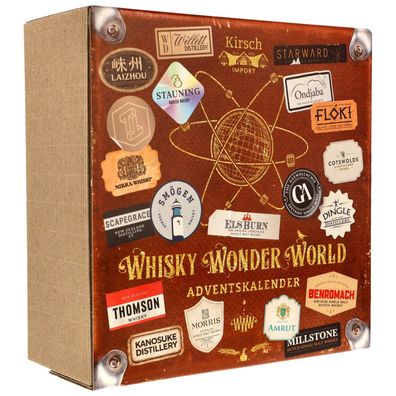 Whisky Wonder World Adventskalender 2026 / 48,7% / 24 x 20 ml. mit Tasting Glas