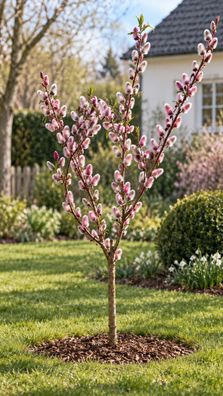 Rosa Riesen Salweide Mount Aso Staemmchen ca. 50 cm winterhart Salix