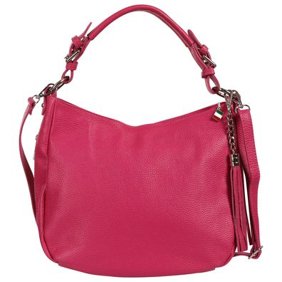 Florence Echtleder Hobo Bag Damen fuchsia OTF134P