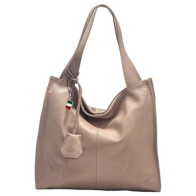 Florence Leder Tasche Damen Schultertasche Shopper rosa 33x10x29cm OTF155A