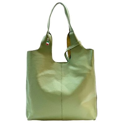 Florence Leder Tasche Damen Shopper hellgrün 37x5x38cm inklusive OTF166L2
