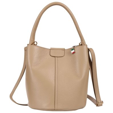Florence Damen Umhängetasche Leder Tasche taupe OTF169I5