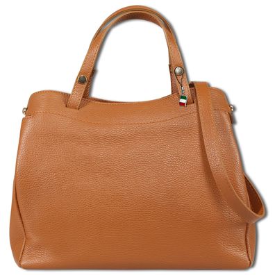 Florence Leder Tasche Damen Handtasche hellbraun 31x10x26cm inklusive OTF174N2