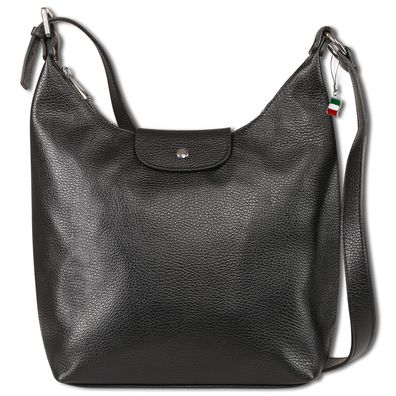 Florence Leder Tasche Damen Umhängetasche schwarz 32x10x30cm inklusive OTF181S1