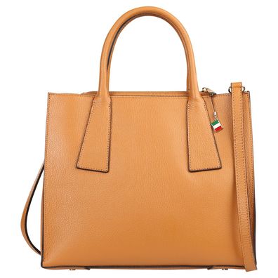 Florence Leder Tasche Damen Handtasche tan hellbraun 32x13x27cm OTF183C4