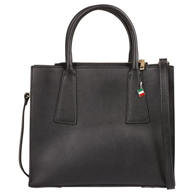 Florence Leder Tasche Damen Handtasche schwarz 32x13x27cm inklusive OTF183S1