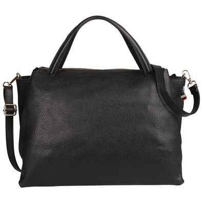 Florence Leder Tasche Damen Handtasche schwarz 36x18x25cm inklusive OTF184S1