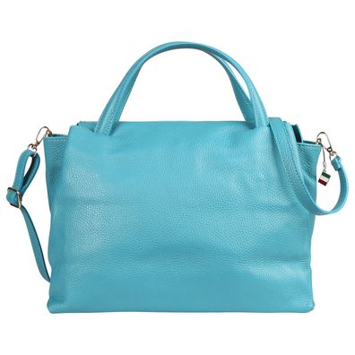 Florence Leder Tasche Damen Handtasche türkis 36x18x25cm inklusive OTF184T4