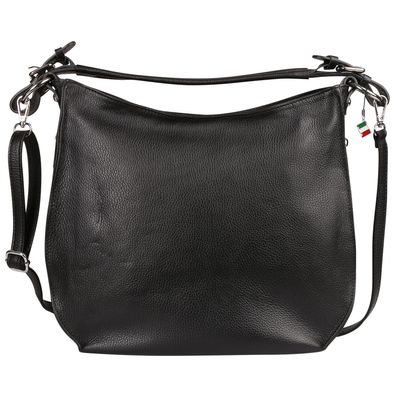 Florence Leder Tasche Damen Schultertasche schwarz 38x12x31cm inklusive OTF187S1