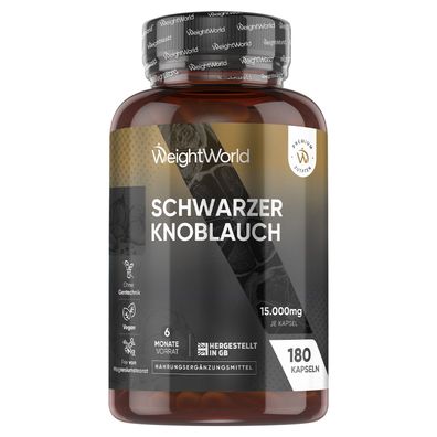 WeightWorld - Schwarzer Knoblauch Pulver 100:1 - 15000 mg Knoblauch Extrakt