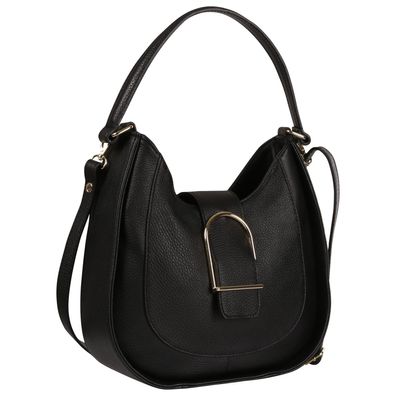Florence Leder Tasche Damen Schultertasche schwarz 30x9x28cm inklusive OTF188S1