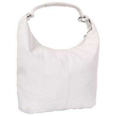 Florence Leder Tasche Damen Schultertasche weiß 45x8x35cm inklusive OTF190W1