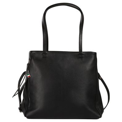Florence Leder Tasche Damen Schultertasche schwarz 36x12x32cm inklusive OTF193S1