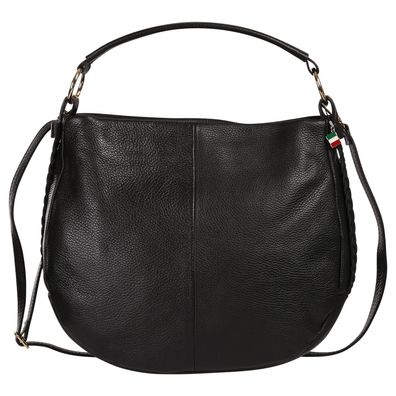 Florence Leder Tasche Damen Schultertasche schwarz 40x10x28cm inklusive OTF194S1