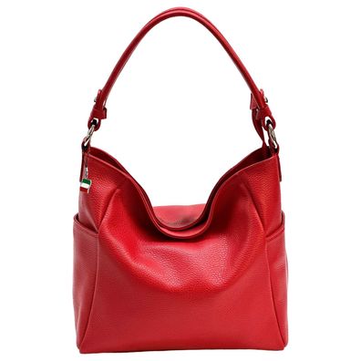 Florence Leder Tasche Damen Schultertasche rot 37x12x26cm inklusive OTF199R4