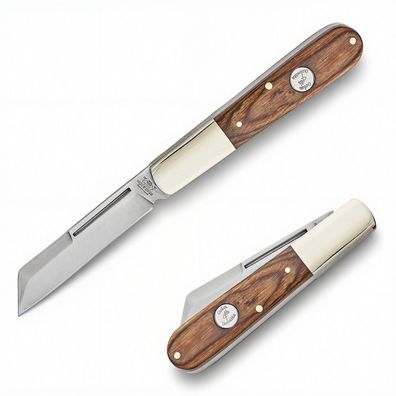 Bear & Son Heritage Walnut Barlow C2180 Taschenmesser 1095 Kohlenstoffstahl USA