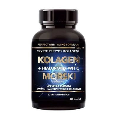 Intenson Marine-Kollagen mit Hyaluronsäure und Vitamin C, 120 Tabletten