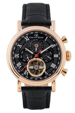 Carl von Zeyten Automatikuhr Limited Edition CVZ0088RBKS Diersburg Roségold plattiert
