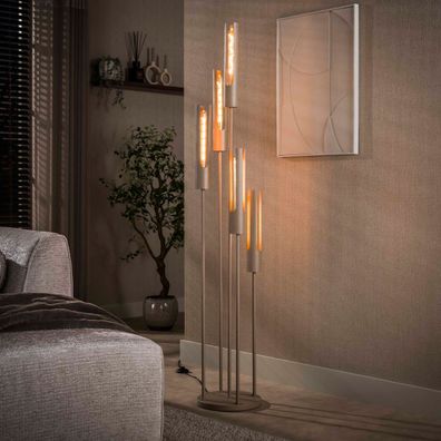 Stehleuchte - 30 x 30 x 175 cm - Beige / Artic schwarz