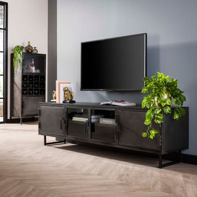 Highboard Gunmetal - 180 x 40 x 51 cm