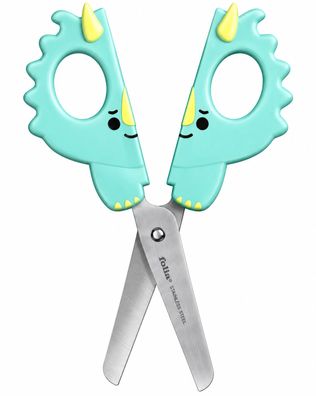 folia 7714 Kinder Bastelschere DINO mit Hangtag