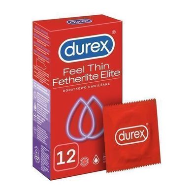 Durex Fetherlite Elite Kondome, 12 Stück
