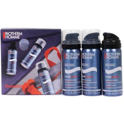 Biotherm Homme Gift Set 3 x 50ml Sensitive Rasierschaum